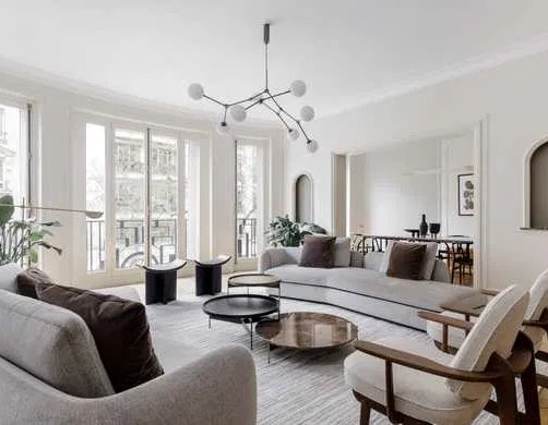 Grand salon lumineux